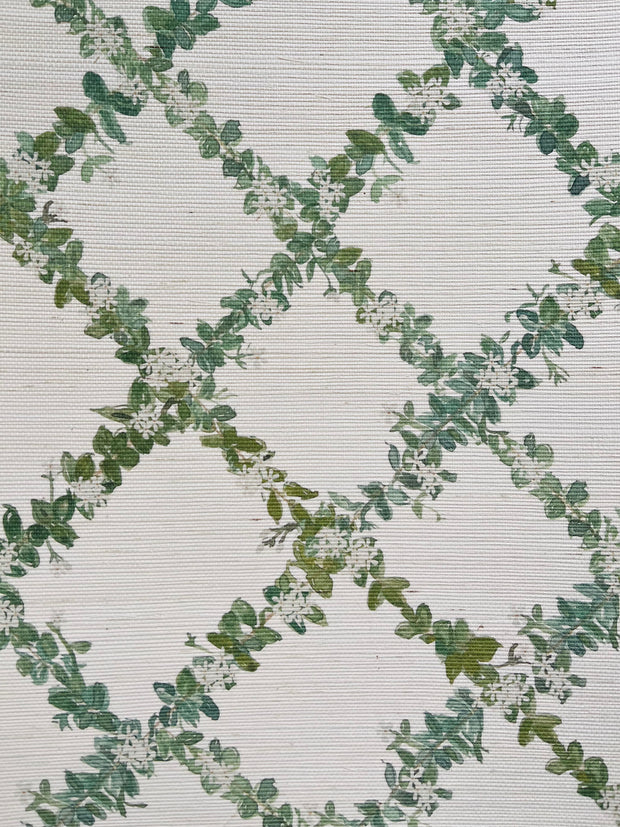 One Colorway Grasscloth Wallpaper – Star Jasmine | Natural Handcrafted Wallcovering