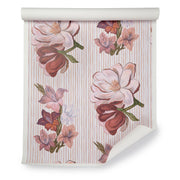 Dusty Pink Steel Magnolia Wallpaper – Large Floral Yard Wallpaper
