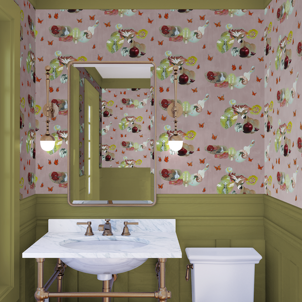 Rose Wallpaper – Tarot Collection | Toll Coated Non-Woven Designer Wallcovering
