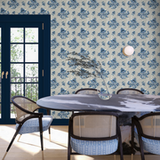 Denim Wallpaper – Flame Stitch Collection | Double Roll