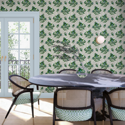 Grass Flame Stitch Wallpaper – Non-Woven Straight Match | Double Roll