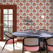 Pumpkin Wallpaper – Flame Stitch Collection | Double Roll