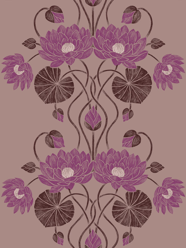 Taffy – Water Lily Wallpaper | Fineweave | 34" Trimmed | Sold by Yard