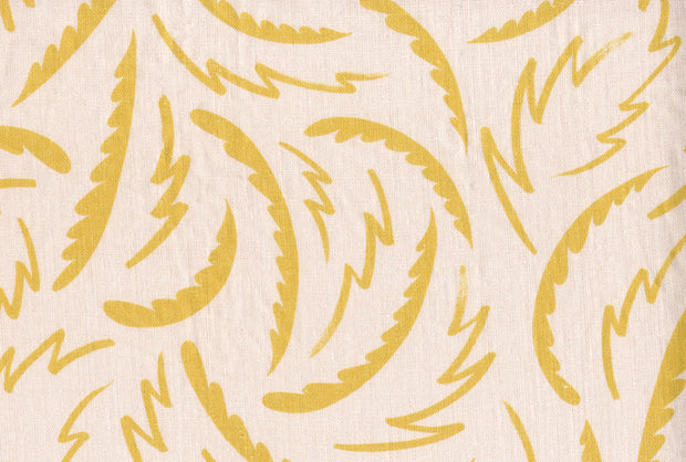 Pink & Ochre Fabric - The Dance | 100% Oyster Linen | Supply Showroom