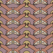 The Birds and Seas Hazy Lilac Wallpaper – Luxury Pearlescent Décor