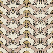 The Birds and Seas Ivory Dawn Wallpaper – Luxury Pearlescent Wall Art