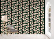Trellis Wallpaper in Jasper & Ink Black | Clay Coated Roll
