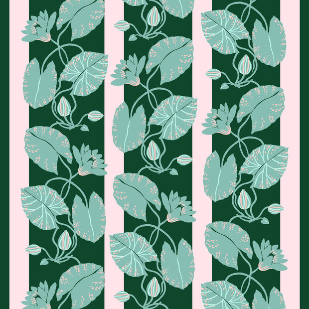 Trellis Wallpaper in Jasper & Pink Tint | Clay Coated Roll