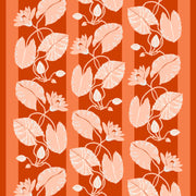 Trellis Wallpaper in Vermillion & Coral | Clay Coated Roll