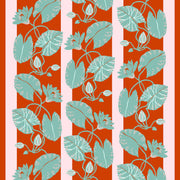 Sarah Gordon Lotus Vine in Vermillion & Jade - WP