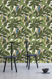Lush Green Tropic Wallpaper – Modern Tropical Wall Covering by Yard