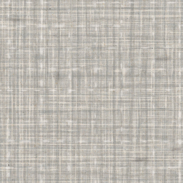 A close-up image of a textured wallpaper featuring a tweed pattern in beige, gray, and white colors. Dew Wallpaper – Tweed Collection | Designer Wallcovering