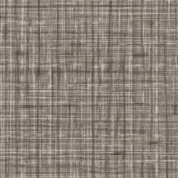 A textured wallpaper featuring a tweed pattern in brown and white colors. Kate Nixon Truffle Wallpaper – Tweed Collection | Quercus & Co