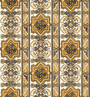 Tapestry Wallpaper in Saffron & Indigo – Non-Woven Design