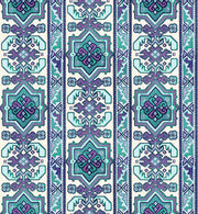 Teal & Lilac Wallpaper – Tapestry Collection | Double Roll  