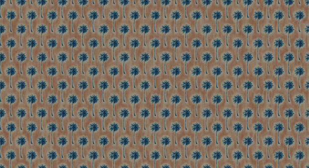 Terracotta Wallpaper – Palms | 27" Non-Woven Fiber, By Yard