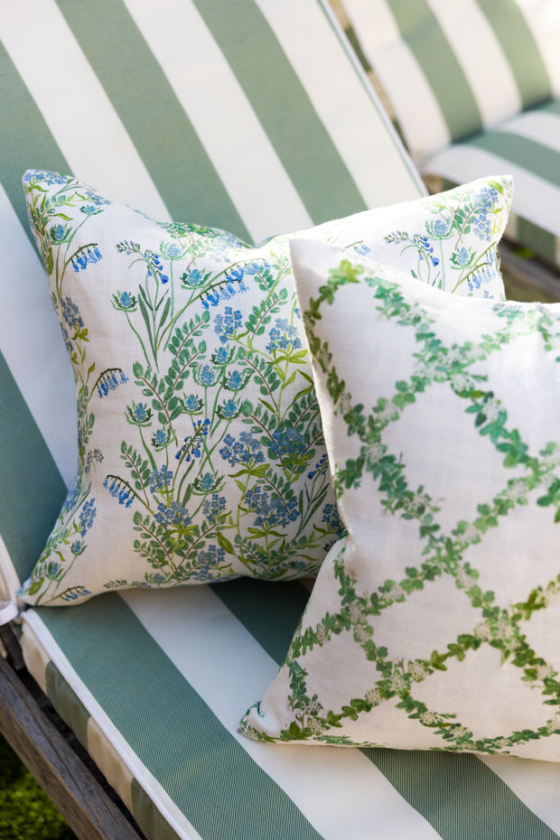 Blue Fabric - Foxgloves Outdoor | Solution Dyed Polyester | Supply Showroom