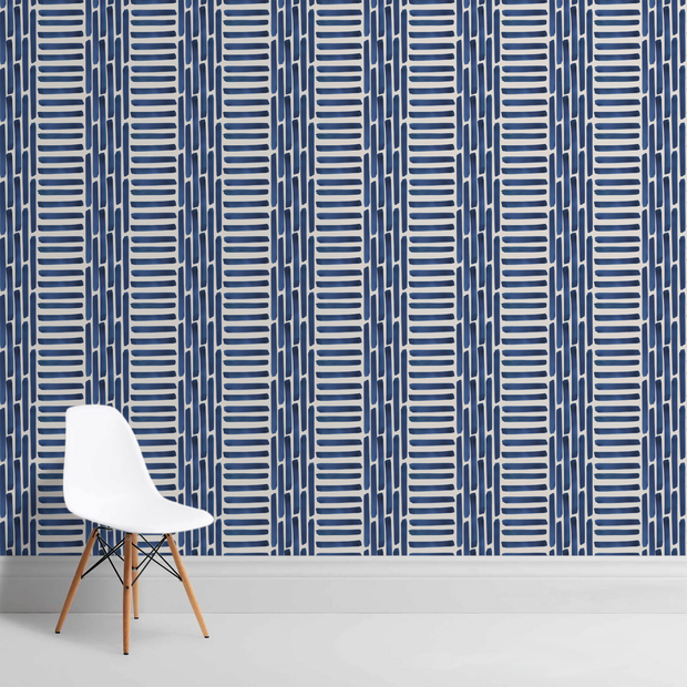 Denim Wallpaper – Three x Three | Clay Coated Roll