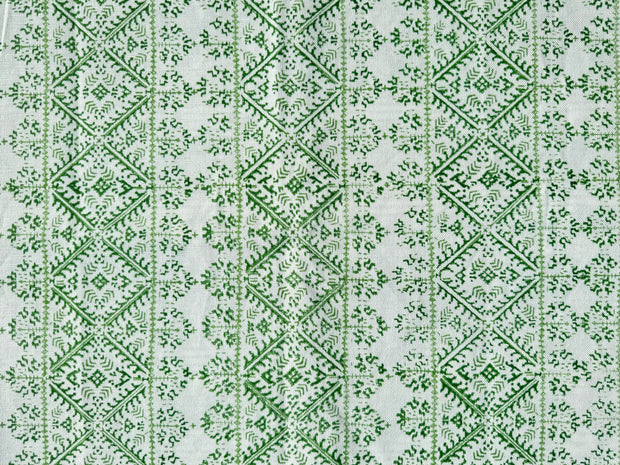 Fresh Green Fabric - Trellis | Linen-Cotton Blend | Supply Showroom