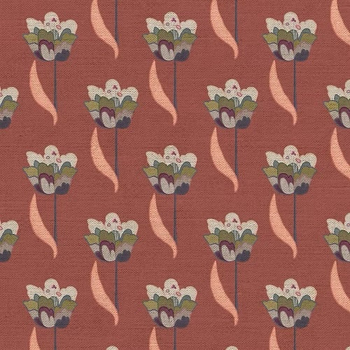 Terra - Tulips Fabric - 100% Linen | Supply Showroom