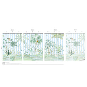 Blue Stripes - Wallpaper - Ubatuba Panoramic Mural | Supply Showroom