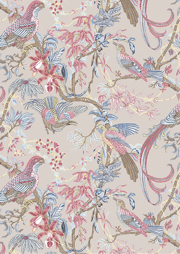 Natural - WP | Exotica Wallpaper by Yard, 28" Trimmed, 5-Yard Minimum
