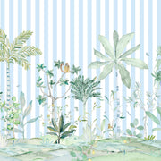 Blue Stripes - Wallpaper - Ubatuba Panoramic Mural | Supply Showroom