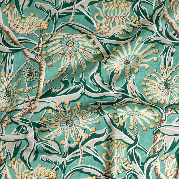 Garden Fabric – Firewheel, 100% Linen, 56" Width, Sold by Yard