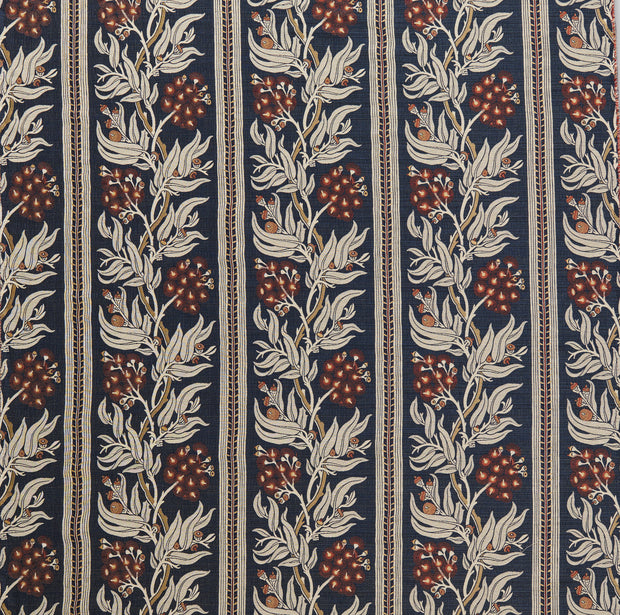 Navy - Gum Blossom Fabric | 100% UV Poly | Supply Showroom