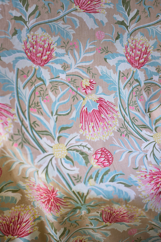 Earth Matchstick Banksia Fabric | 100% Linen | Supply Showroom