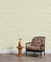 Stringybark Wallpaper – Green | Modern Textured Wall Covering by Yard