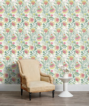 Matchstick Banksia Wallpaper – Pink | Elegant Botanical Wall Design