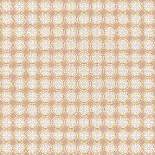 Blush & Ochre - Medallion Fabric | Light Weight Oyster Linen | Supply Showroom