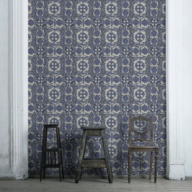 Dragonflies - Vintage Scarf Wallpaper - Premium Quality | Supply Showroom