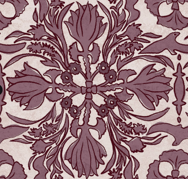 Kaleidoscope - Vintage Scarf Wallpaper - Premium Quality | Supply Showroom