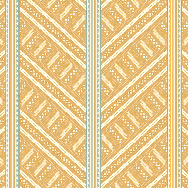 Ochre Pattern Design Ochre Yellow Vondel Wallpaper – Non Woven Designer Pattern – SUPPLY ...