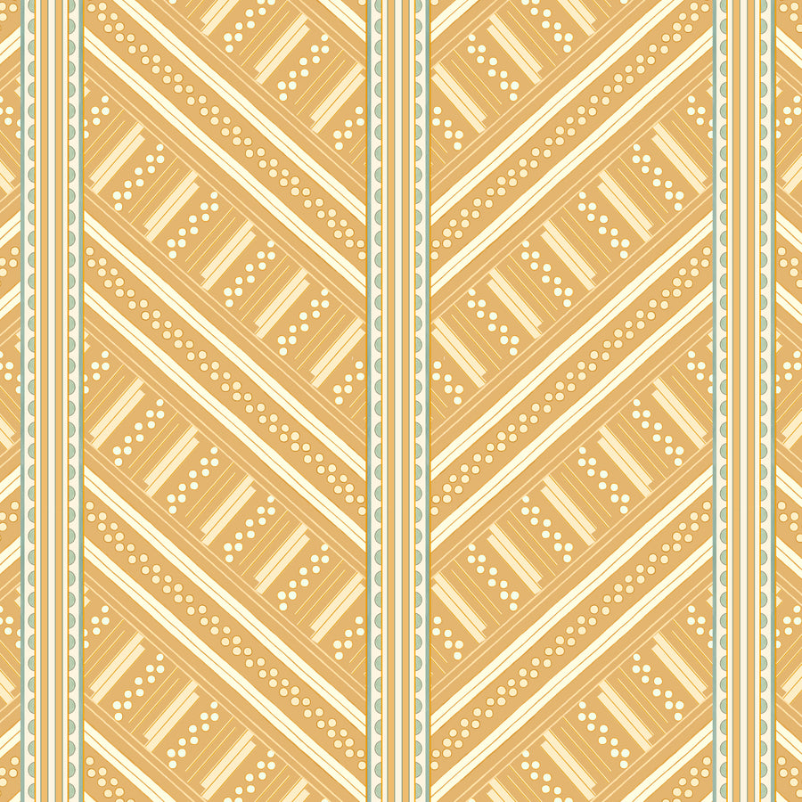 Ochre Yellow Vondel Wallpaper – Non Woven Designer Pattern – SUPPLY ...