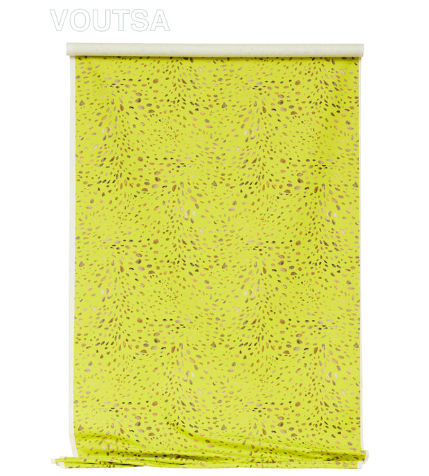 Chartreuse Cotton Linen - Cheetah Trompe L'oeil Fabric | Linen-Cotton Blend | Supply Showroom