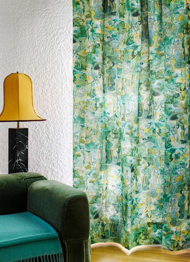 Monochrome Green Linen - F