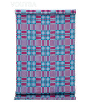 Sky Tartan Wool Fabric – 100% Wool, 52.5" Width, 14" Vertical Repeat