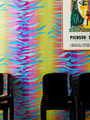 Sunset Wallpaper – Tiger Stripe Pearlescent Gold Elegance