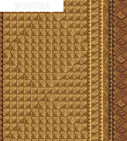 Tramp Box Bricks Diamond Stripe Wallpaper – Clay Coated, 54" Roll