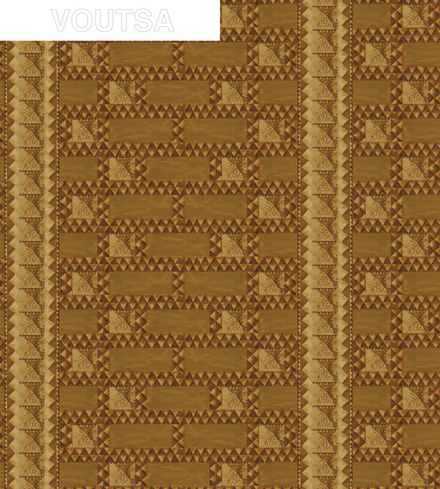 Tramp Box Bricks Stripe Wallpaper – Clay Coated Roll