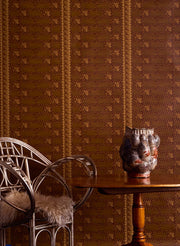 Tramp Box Bricks Stripe Wallpaper – Clay Coated Roll