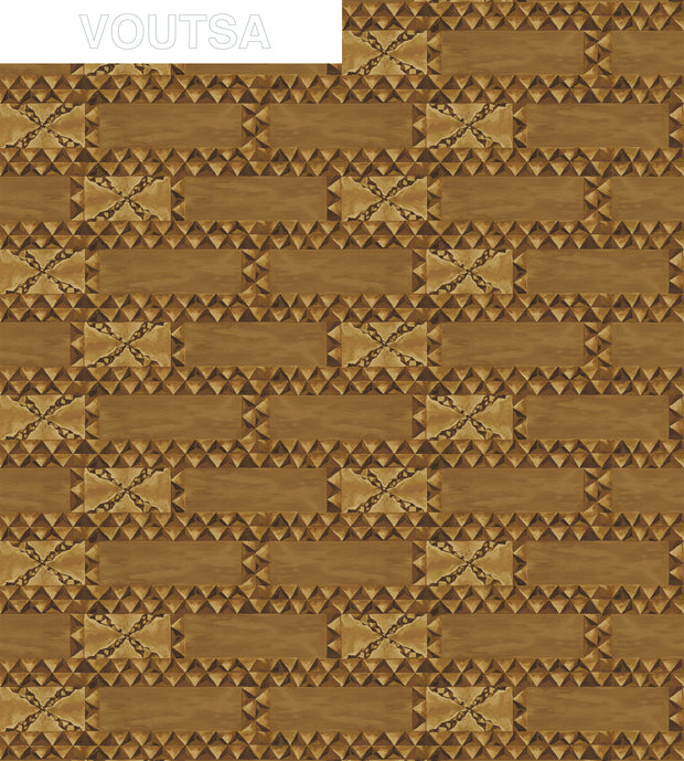 Tramp Brick Wall Wallpaper – Clay Coated, 5-Yard Roll