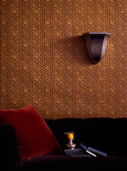 Tramp Vertical Diamond Stripes Wallpaper – Clay Coated | One Colorway - WP