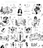 Black Wallpaper – Trans Power Toile, 54" Wide, Clay Coated Roll
