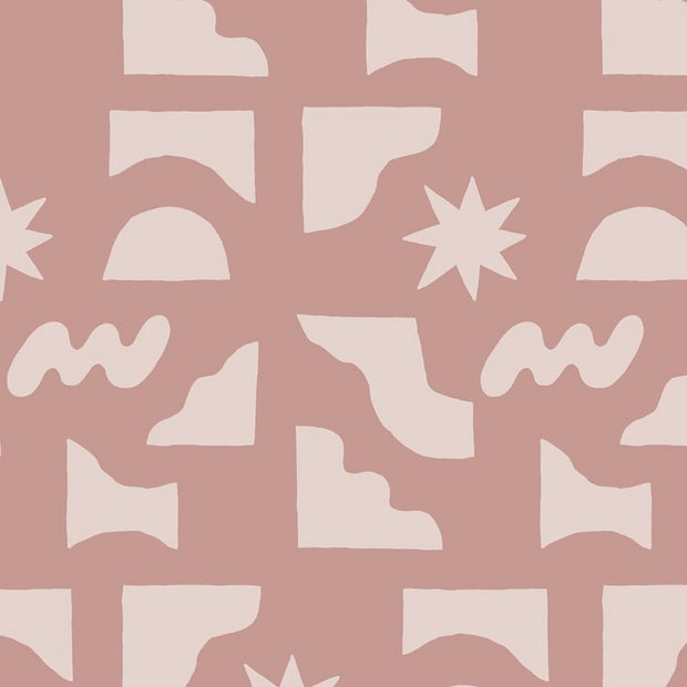 Blush Wallpaper | Gather Round by Yard, 27" Trimmed, 5-Yard Minimum