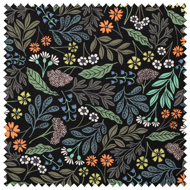 Ebony Luella Linen/Cotton Fabric - 55.9" Width, 18" x 30.7" Repeat | SupplyShowroom