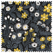 Black Strala Linen/Cotton Fabric - 55.9" Width, 18" x 9" Repeat | SupplyShowroom